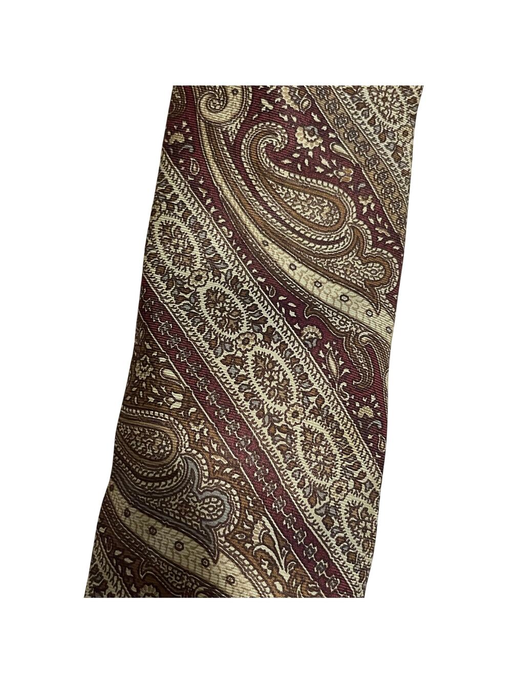 Vintage Robert Talbott Hand Sewn 100% Italian Silk Necktie Paisley Print